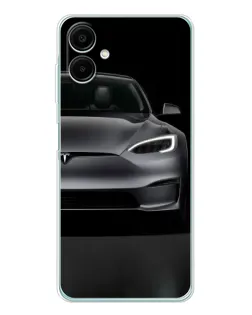 Чехол для Samsung Galaxy A07 с картинкой «Tesla Model S Look»