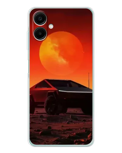 Чехол для Samsung Galaxy A07 с картинкой «Cybertruck на Марсе»