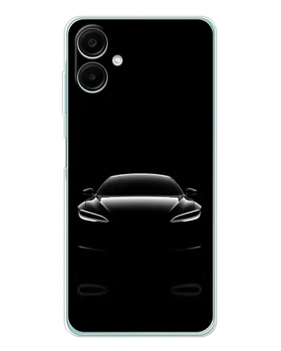 Чехол для Samsung Galaxy A07 с картинкой «Силуэт Tesla Night»