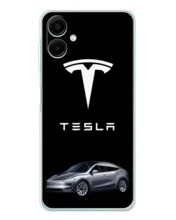Чехол для Samsung Galaxy A07 с картинкой «Tesla Model Y»