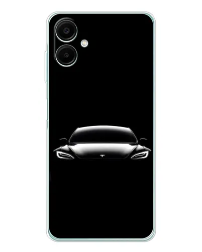 Чехол для Samsung Galaxy A07 с картинкой «Фары Tesla Night»