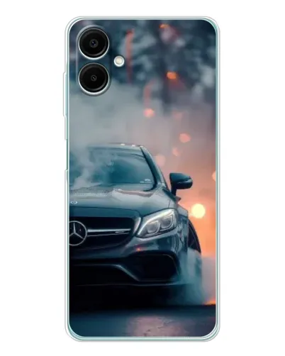 Чехол для Samsung Galaxy A07 с картинкой «Mercedes — ночной город» Чехол для Samsung Galaxy A07 с картинкой «Mercedes — ночной город»