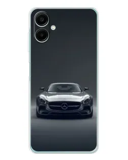 Чехол для Samsung Galaxy A07 с картинкой «Mercedes на черном»