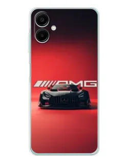 Чехол для Samsung Galaxy A07 с картинкой «Mercedes AMG — красная линия»