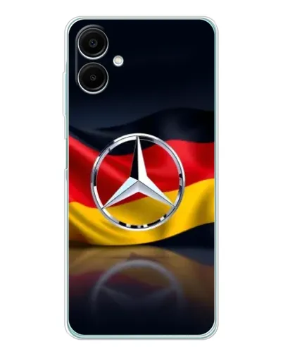 Чехол для Samsung Galaxy A07 с картинкой «Mercedes — флаг Германии» Чехол для Samsung Galaxy A07 с картинкой «Mercedes — флаг Германии»
