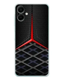 Чехол для Samsung Galaxy A07 с картинкой «Mercedes Carbon Grid»