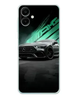 Чехол для Samsung Galaxy A07 с картинкой «Темный Mercedes AMG»