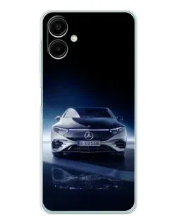 Чехол для Samsung Galaxy A07 с картинкой «Ночной Mercedes EQ»