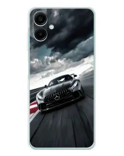 Чехол для Samsung Galaxy A07 с картинкой «Гоночный Mercedes AMG»
