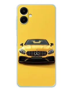 Чехол для Samsung Galaxy A07 с картинкой «Желтый Mercedes GT»