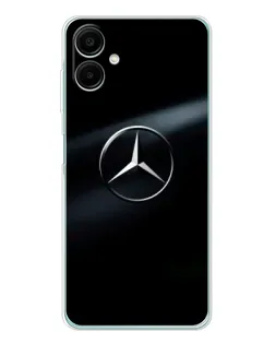 Чехол для Samsung Galaxy A07 с картинкой «Mercedes на металле»