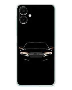 Чехол для Samsung Galaxy A07 с картинкой «Audi — ночной контур»