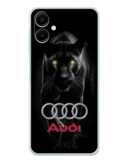Чехол для Samsung Galaxy A07 с картинкой «Пантера и Audi»
