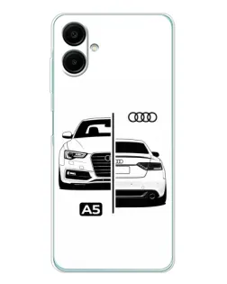 Чехол для Samsung Galaxy A07 с картинкой «Audi — контрастный дизайн»