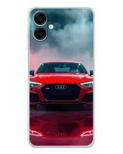 Чехол для Samsung Galaxy A07 с картинкой «Audi RS — красный стиль»