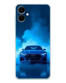 Чехол для Samsung Galaxy A07 с картинкой «Audi — голубая энергия»