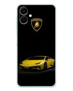 Чохол для Samsung Galaxy A07 з картинкою «Lamborghini жовтий акцент»