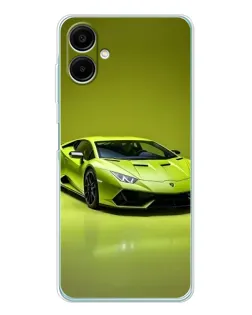 Чохол для Samsung Galaxy A07 з картинкою «Салатовий Lamborghini Huracan»
