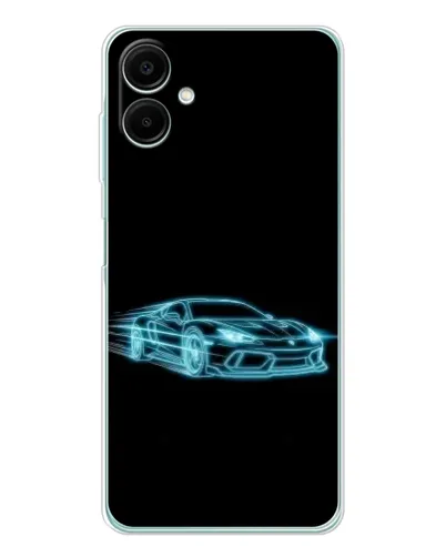 Чохол для Samsung Galaxy A07 з картинкою «Неоновий контур Lamborghini»