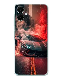 Чохол для Samsung Galaxy A07 з картинкою «Lamborghini червоний дим»
