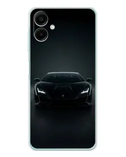 Чохол для Samsung Galaxy A07 з картинкою «Чорний Lamborghini Aventador»