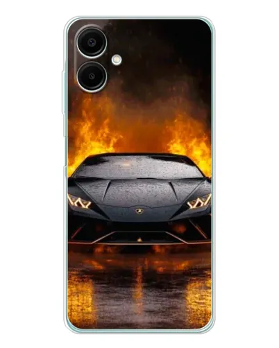 Чохол для Samsung Galaxy A07 з картинкою «Lamborghini у вогні»