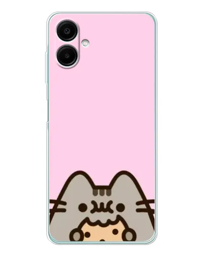 Чехол для Samsung Galaxy A07 с картинкой «Pusheen и печенье»