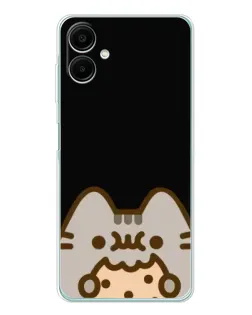 Чехол для Samsung Galaxy A07 с картинкой «Пушин на черном»