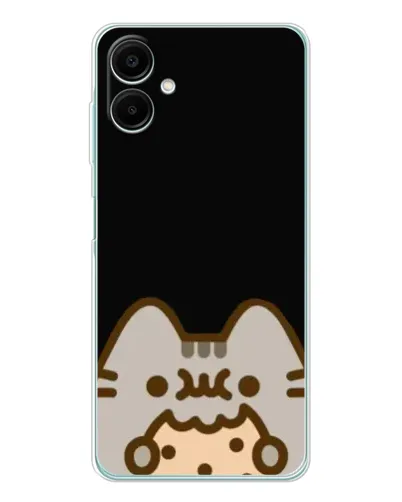 Чехол для Samsung Galaxy A07 с картинкой «Пушин на черном»