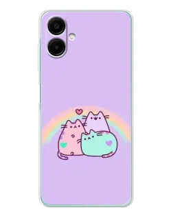 Чехол для Samsung Galaxy A07 с картинкой «Радужные Пушины»