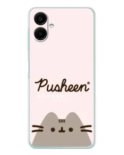 Чехол для Samsung Galaxy A07 с картинкой «Pusheen логотип»