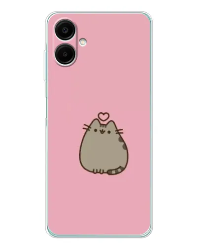 Чехол для Samsung Galaxy A07 с картинкой «Pusheen сердце»