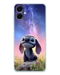 Чехол для Samsung Galaxy A07 с картинкой «Стич на рассвете»