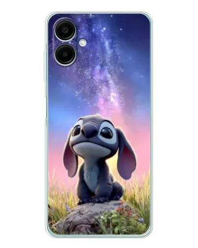 Чехол для Samsung Galaxy A07 с картинкой «Стич на рассвете»
