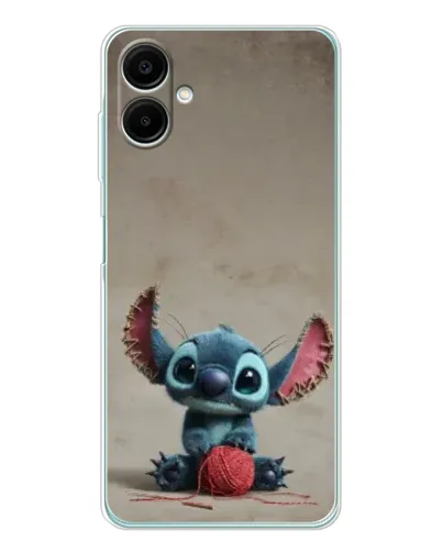 Чехол для Samsung Galaxy A07 с картинкой «Стич на коричневом фоне»