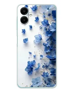 Чехол для Samsung Galaxy A07 с картинкой «Голубой цветочный каскад» Чехол для Samsung Galaxy A07 с картинкой «Голубой цветочный каскад»