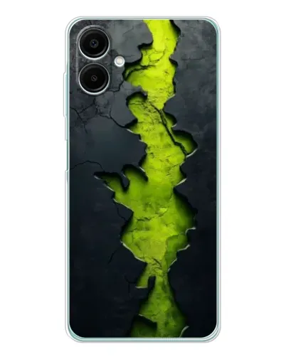 Чехол для Samsung Galaxy A07 с картинкой «Салатовый разлом скалы»