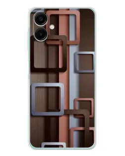 Чехол для Samsung Galaxy A07 с картинкой «Коричневые объемные квадраты» Чехол для Samsung Galaxy A07 с картинкой «Коричневые объемные квадраты»