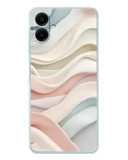 Чехол для Samsung Galaxy A07 с картинкой «Пастельные нежные волны»