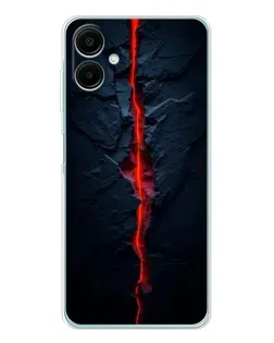Чехол для Samsung Galaxy A07 с картинкой «Kрасная лавовая трещина»