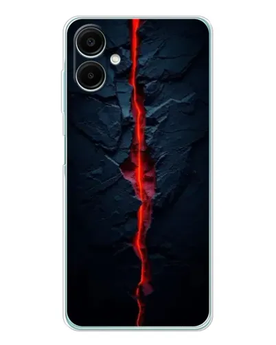 Чехол для Samsung Galaxy A07 с картинкой «Kрасная лавовая трещина»