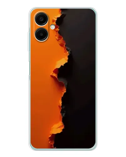 Чехол для Samsung Galaxy A07 с картинкой «Оранжевый разлом»
