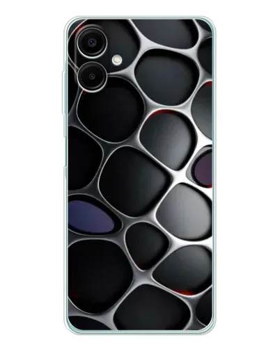 Чехол для Samsung Galaxy A07 с картинкой «Объемная темная решетка»