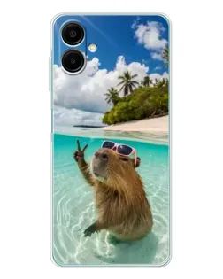 Чохол для Samsung Galaxy A07 з картинкою «Капібара на морі»