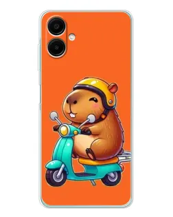 Чохол для Samsung Galaxy A07 з картинкою «Капібара на скутері»