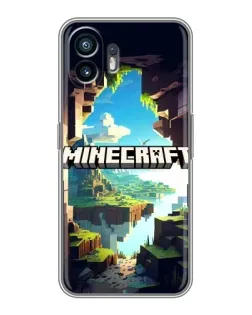 Чохол для Samsung Galaxy A07s з картинкою «Печера Майнкрафт»