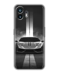 Чохол для Samsung Galaxy A07s з картинкою «Lamborghini симетрія доріг»