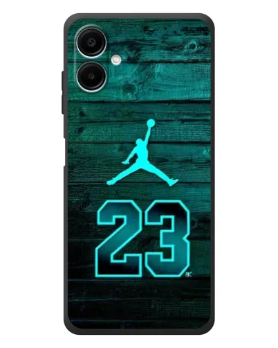 Чехол для Samsung Galaxy A08 с картинкой «Jordan Cyan 23» Чехол для Samsung Galaxy A08 с картинкой «Jordan Cyan 23»