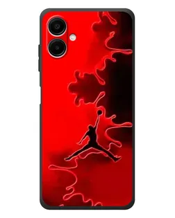 Чехол для Samsung Galaxy A08 с картинкой «Jordan Red Smoke»