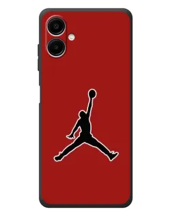 Чехол для Samsung Galaxy A08 с картинкой «Jordan Red Back»